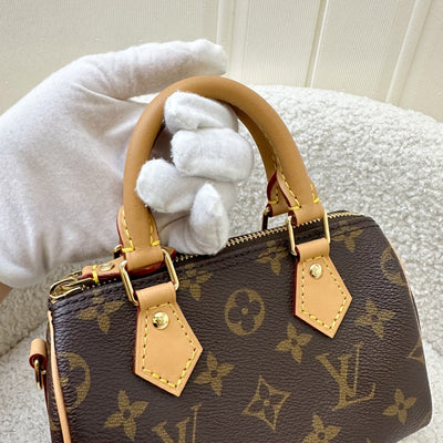 LV Nano Speedy in Monogram Canvas and GHW