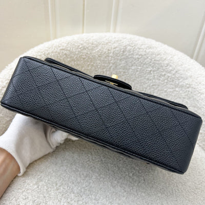 Chanel Small Classic Flap CF in Black Caviar and GHW