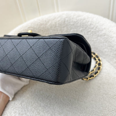 Chanel Small Classic Flap CF in Black Caviar and GHW