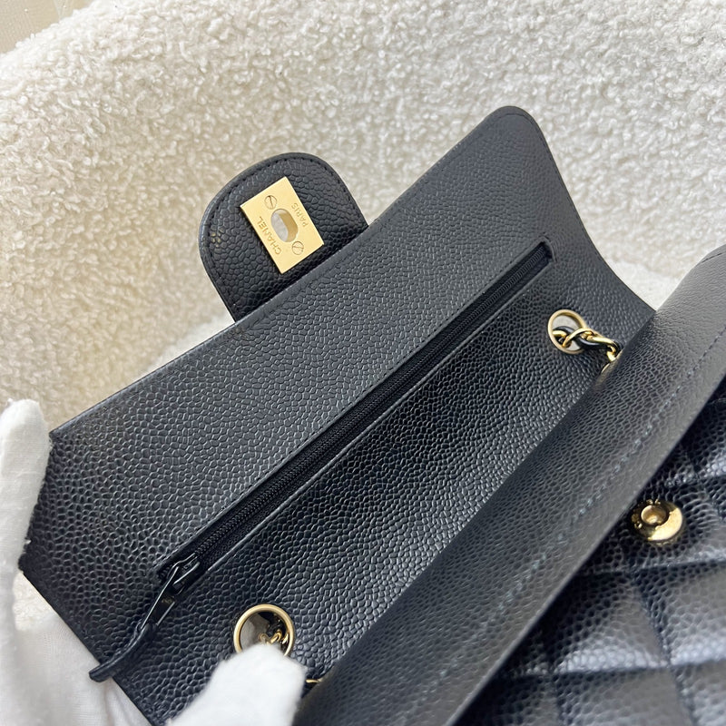 Chanel Small Classic Flap CF in Black Caviar and GHW