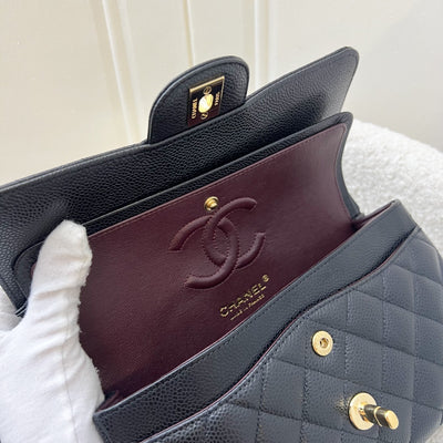 Chanel Small Classic Flap CF in Black Caviar and GHW