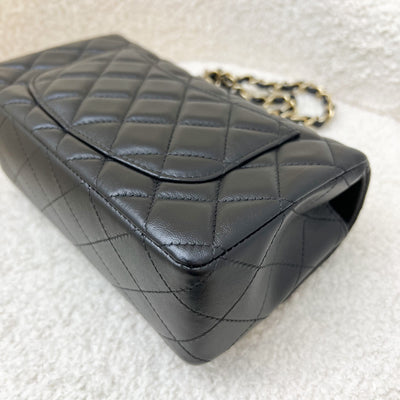 Chanel Classic Mini Rectangle Flap in Black Lambskin and LGHW