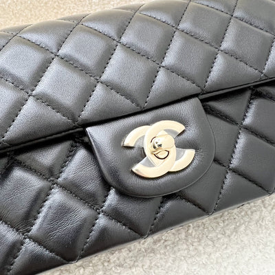 Chanel Classic Mini Rectangle Flap in Black Lambskin and LGHW