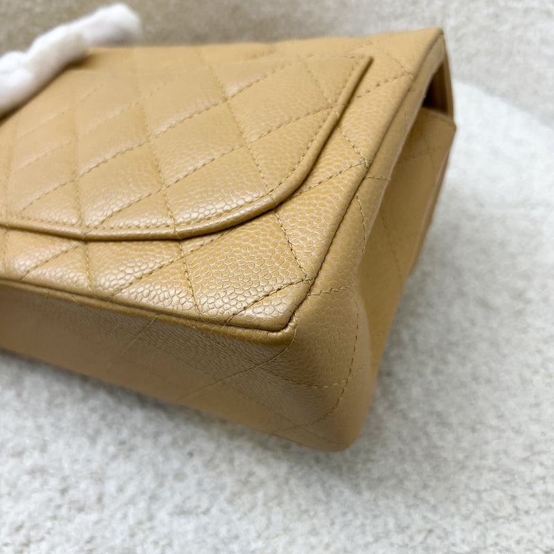 Chanel Vintage Square Mini in Dark Beige Caviar and 24K GHW