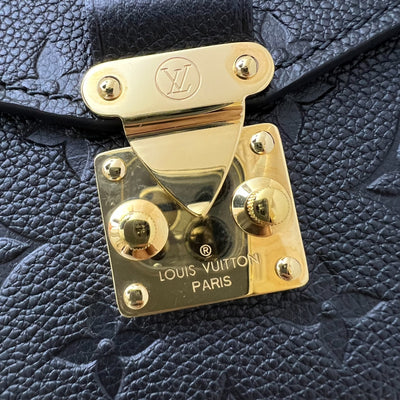 Louis Vuitton LV Pochette Metis in Black Monogram Empreinte Leather and GHW