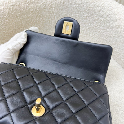 Chanel Pearl Crush Mini Rectangular Flap in Black Lambskin and AGHW