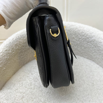 Louis Vuitton LV Pochette Metis in Black Monogram Empreinte Leather and GHW