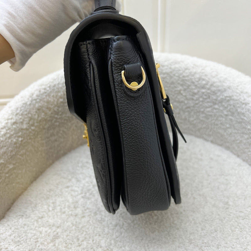 Louis Vuitton LV Pochette Metis in Black Monogram Empreinte Leather and GHW