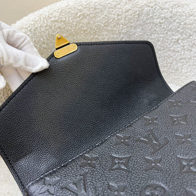 Louis Vuitton LV Pochette Metis in Black Monogram Empreinte Leather and GHW