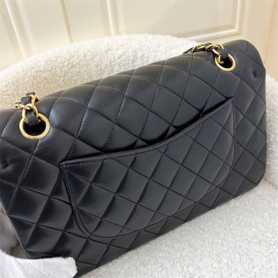 Chanel Medium Classic Flap CF in Black Lambskin and GHW