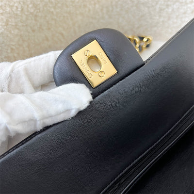 Chanel Medium Classic Flap CF in Black Lambskin and GHW