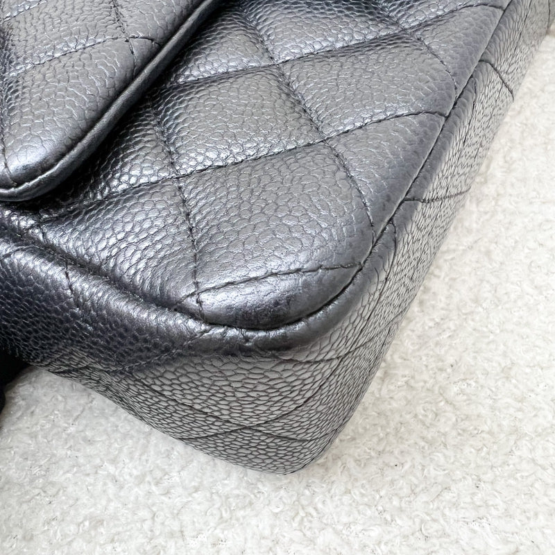 Chanel Classic Mini Rectangle Flap in 15C Black Caviar and AGHW