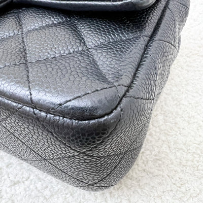 Chanel Classic Mini Rectangle Flap in 15C Black Caviar and AGHW