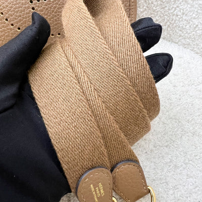 [Short Strap - Local - Mar 2025] Hermes Mini Evelyne 16 TPM in Alezan Clemence Leather and GHW