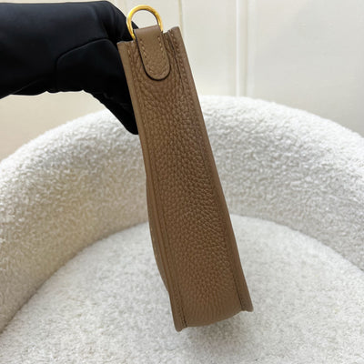 [Short Strap - Local - Mar 2025] Hermes Mini Evelyne 16 TPM in Alezan Clemence Leather and GHW