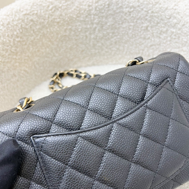 Chanel Classic Mini Rectangle Flap in 15C Black Caviar and AGHW