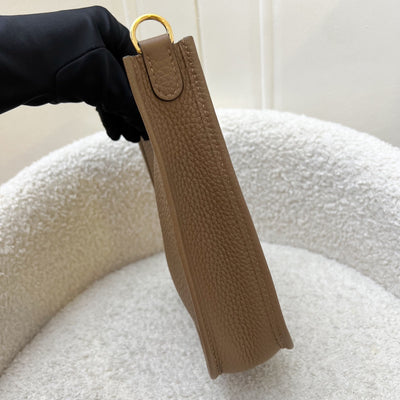 [Short Strap - Local - Mar 2025] Hermes Mini Evelyne 16 TPM in Alezan Clemence Leather and GHW