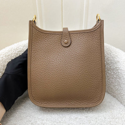 [Short Strap - Local - Mar 2025] Hermes Mini Evelyne 16 TPM in Alezan Clemence Leather and GHW