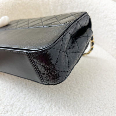 Chanel 19B Mini Flap in Smooth Calfskin / Lambskin and Glossy Caviar Leather GHW