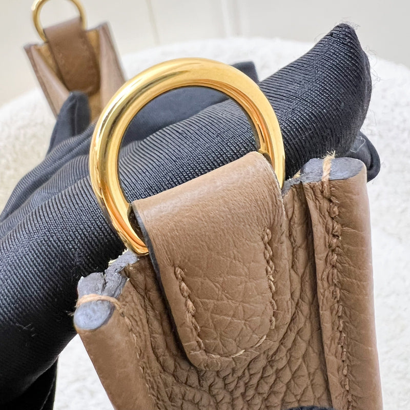 [Short Strap - Local - Mar 2025] Hermes Mini Evelyne 16 TPM in Alezan Clemence Leather and GHW