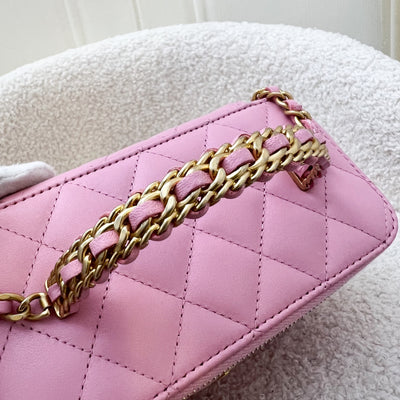 Chanel "Pick Me Up" Vanity on Chain in 22K Pink Lambskin and AGHW