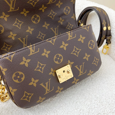 LV Pochette Metis East West in Monogram Canvas GHW