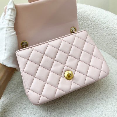 Chanel Pearl Crush Square Mini Flap in 23K Light Pink Lambskin and AGHW