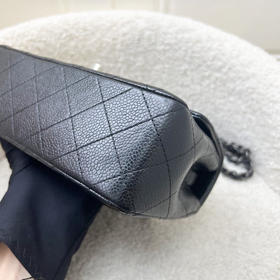 Chanel Classic Mini Rectangular Flap in Black Caviar and RHW