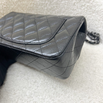 Chanel Classic Mini Rectangular Flap in Black Caviar and RHW
