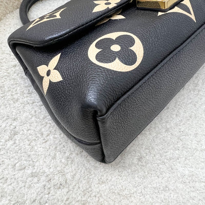 LV Madeleine BB in Black and Creme Giant Monogram Empreinte Leather and GHW (Model: M45978)