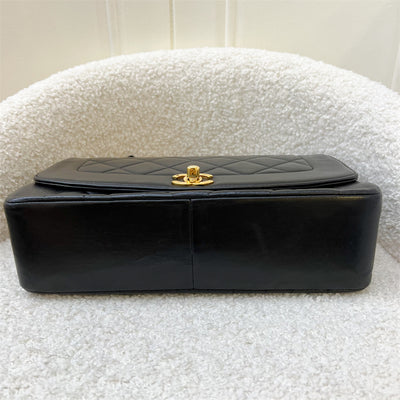 Chanel Vintage Medium Diana Flap in Black Lambskin and 24K GHW