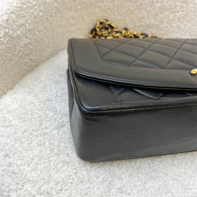 Chanel Vintage Medium Diana Flap in Black Lambskin and 24K GHW