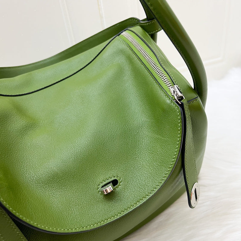 Hermes Lindy 30 in Green Evercolor Leather and PHW