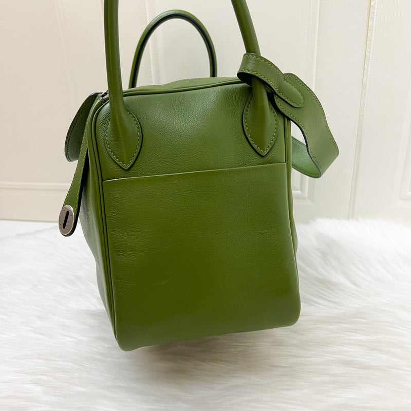 Hermes Lindy 30 in Green Evercolor Leather and PHW