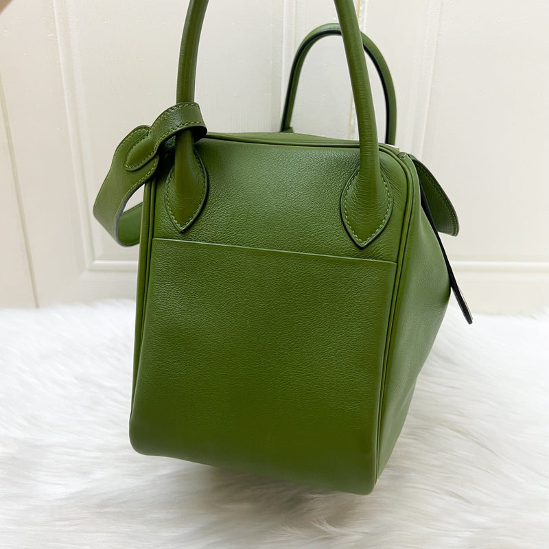 Hermes Lindy 30 in Green Evercolor Leather and PHW