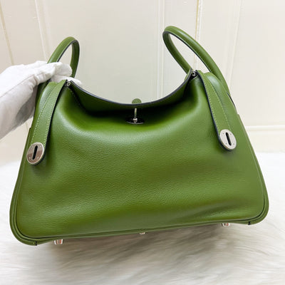 Hermes Lindy 30 in Green Evercolor Leather and PHW