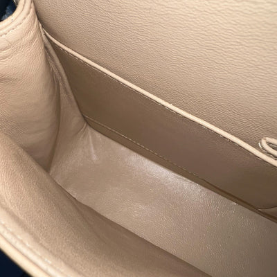 Chanel Medium Classic Flap CF in Beige Caviar and GHW