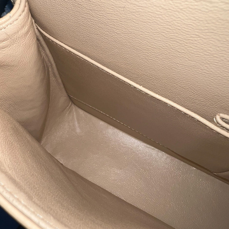 Chanel Medium Classic Flap CF in Beige Caviar and GHW
