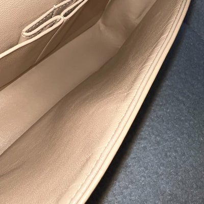 Chanel Medium Classic Flap CF in Beige Caviar and GHW
