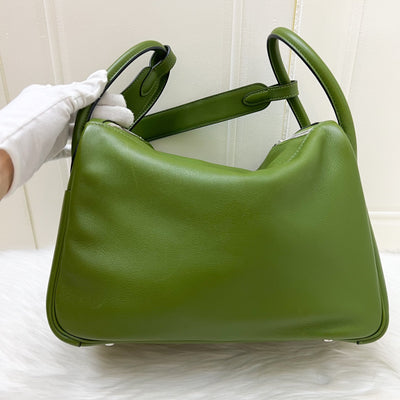 Hermes Lindy 30 in Green Evercolor Leather and PHW