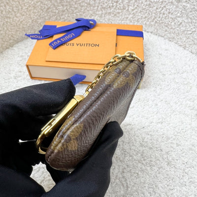 LV Key Pouch in Monogram Canvas and GHW (Model: M62650)