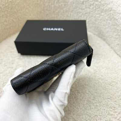 Chanel Classic Zippy Card Holder in Black Caviar and GHW (Model: AP0216)