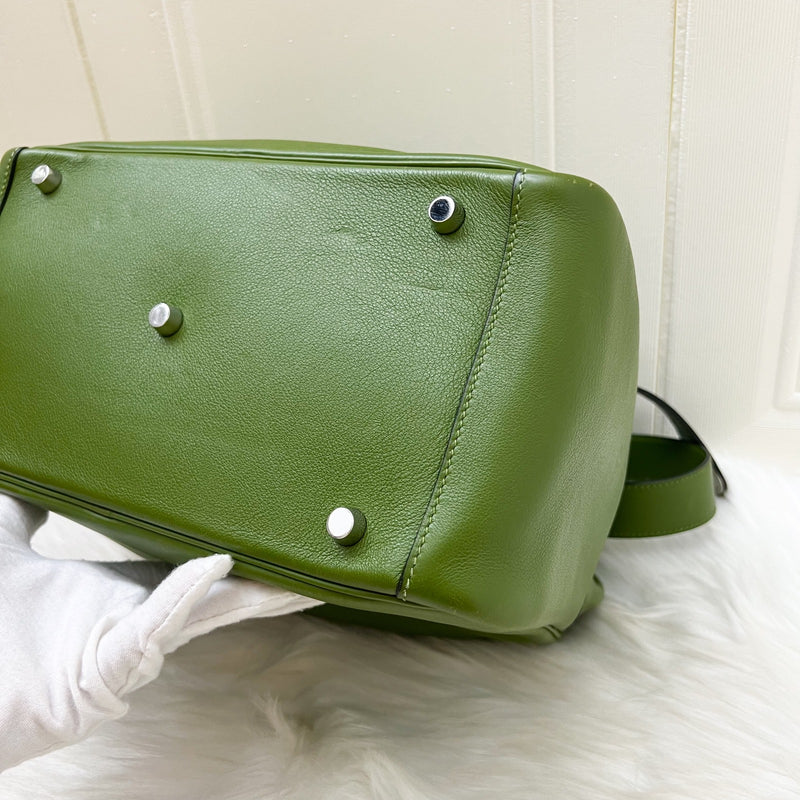 Hermes Lindy 30 in Green Evercolor Leather and PHW