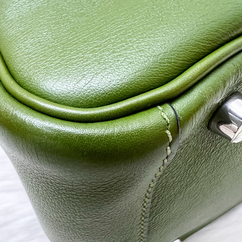 Hermes Lindy 30 in Green Evercolor Leather and PHW