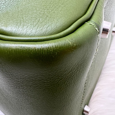 Hermes Lindy 30 in Green Evercolor Leather and PHW