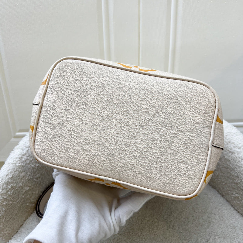 LV NéoNoé BB in By the Pool Gradient Beige Empreinte Leather and GHW (Model: M45716)