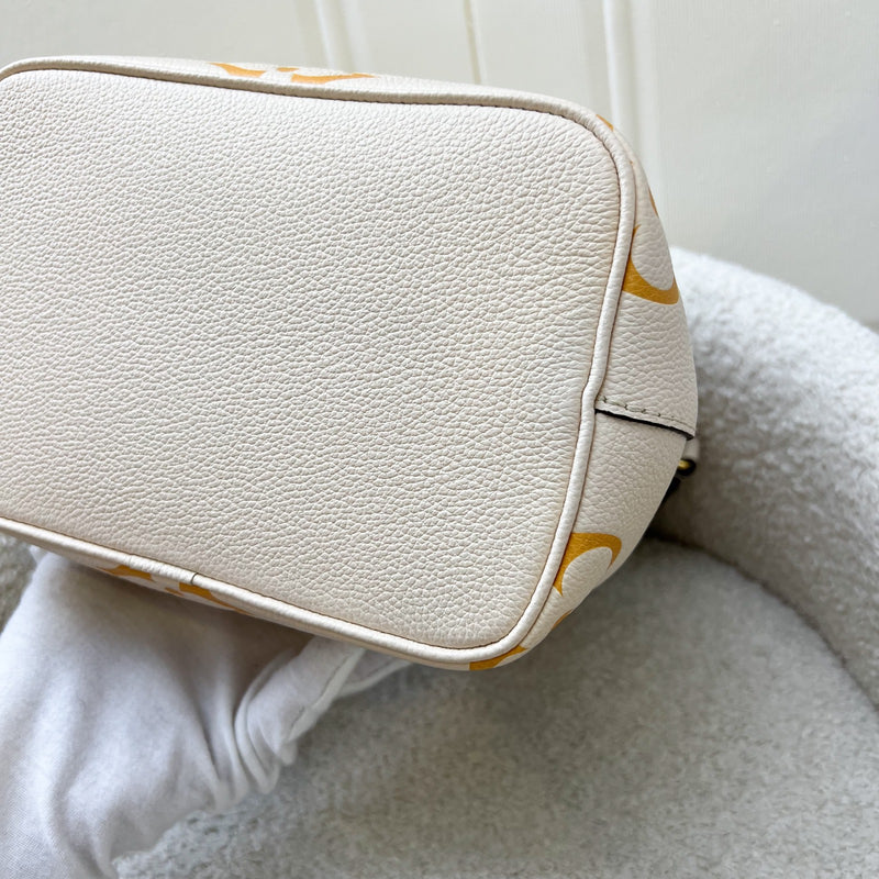 LV NéoNoé BB in By the Pool Gradient Beige Empreinte Leather and GHW (Model: M45716)