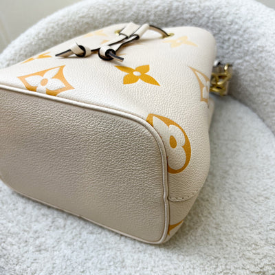 LV NéoNoé BB in By the Pool Gradient Beige Empreinte Leather and GHW (Model: M45716)