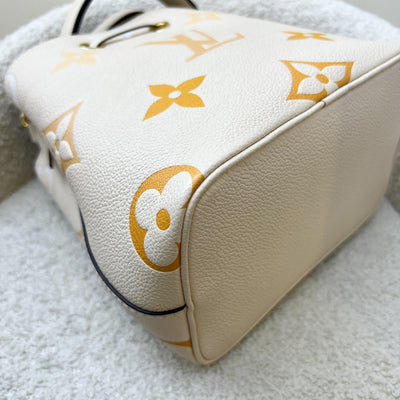 LV NéoNoé BB in By the Pool Gradient Beige Empreinte Leather and GHW (Model: M45716)