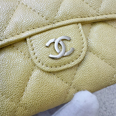 Chanel Classic XL Card Holder in Iridescent Yellow Caviar LGHW